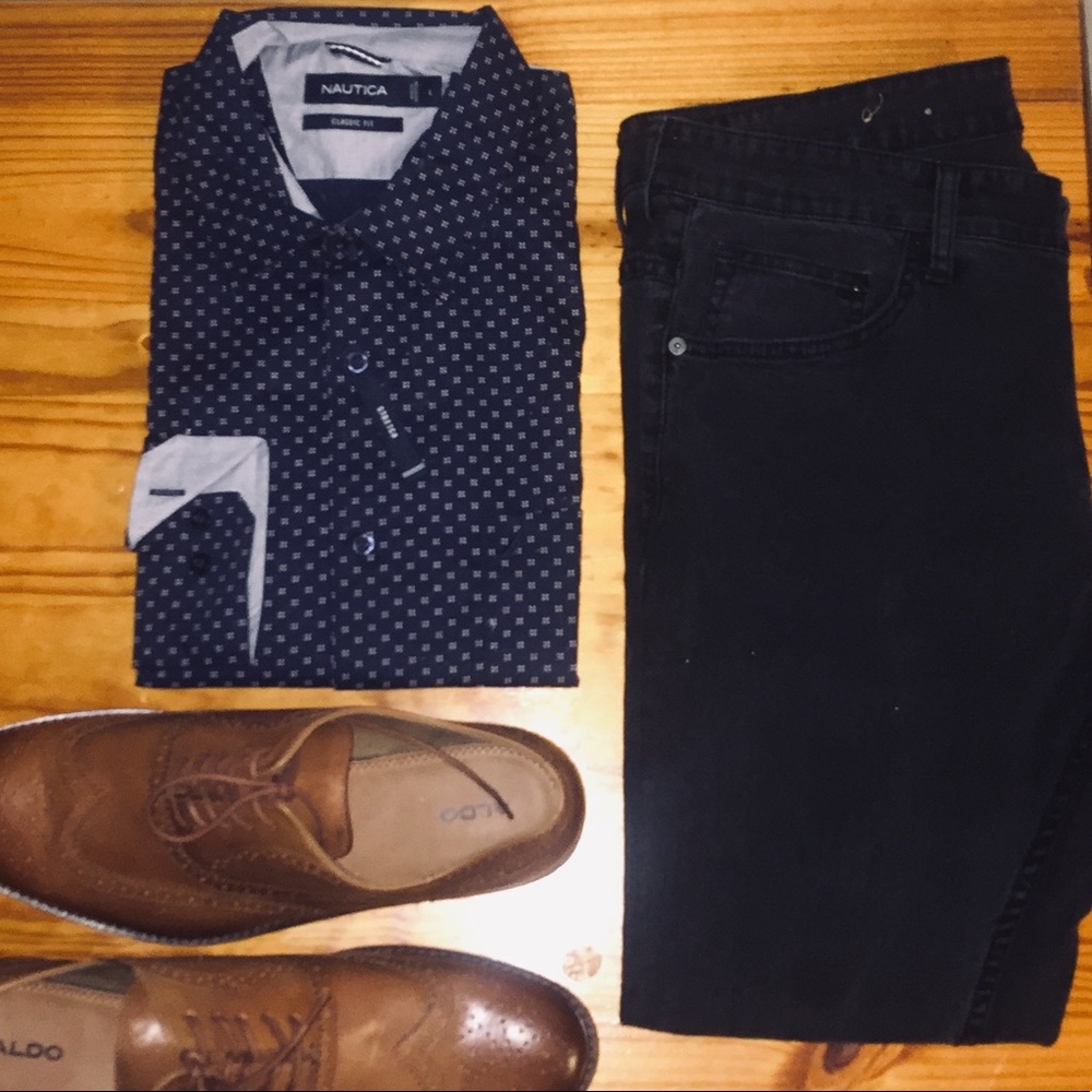 PRINT DRESS SHIRT